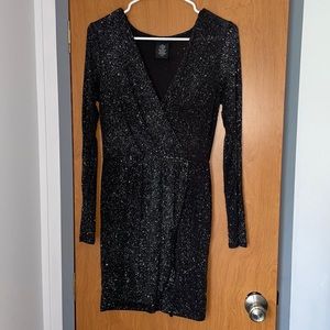 sparkly black formal dress